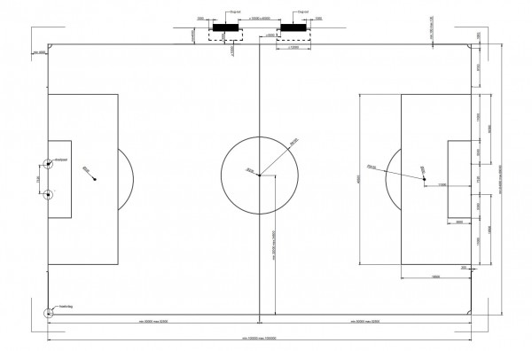 De afmetingen van een voetbalveld - Selectline